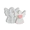 Гибкая силиконовая форма для свечей в форме ангела с антипригарным покрытием, подходит для изготовления кубиков льда, десертов, мыла, выпечки, ароматических свечей, украшений из смолы.