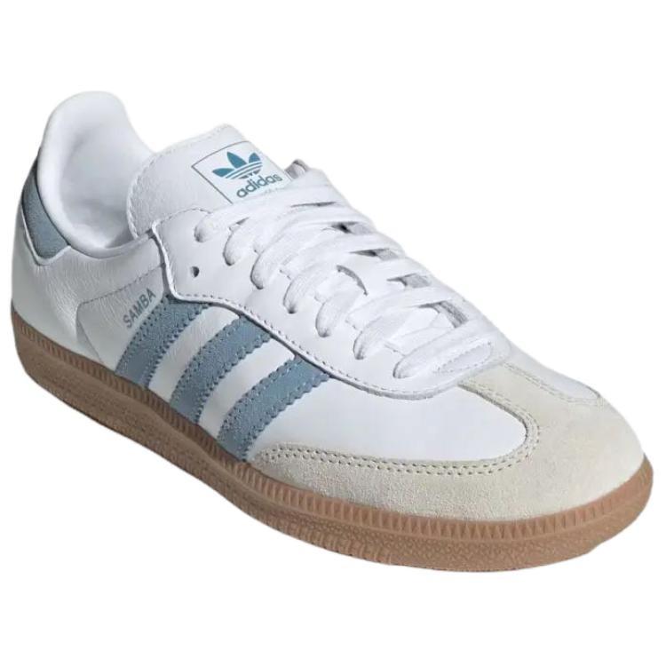 adidas Оригиналы SAMBA Белый Алюминиевый Пепельно-Синий JS1391 Женский Размер