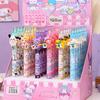 36 шт. HelloKitty Sanrio Милая Богатая Семья Смоляная Нашивка Пресс-ручка Мультяшная Высокоценный Подарок Ручка ST Головка Подпись Ручка Черная 0.5 мм Черная