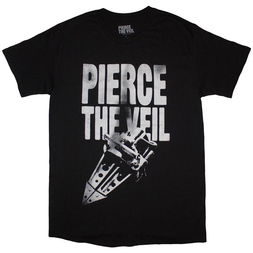 Pierce The Veil Large Text T-Shirt Black New