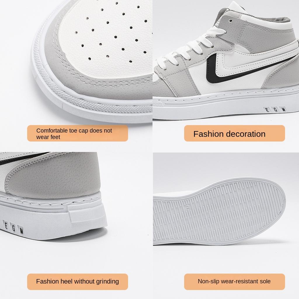 High Top Shoes Men's Board Shoes Students All Casual Fashion Shoes Autumn and Winter Men's Shoes