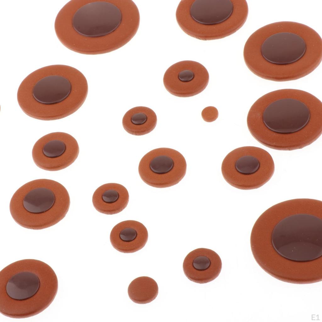25 Pieces Alto Saxophone Pads Cushion Portable Clarinet Sound Hole Pad for