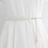 Elegant  Pearl Waist Chain Ladies Thin Waistband Dress Skirt Sweater Belt