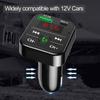 Автомобильный Bluetooth 5,0 FM-передатчик беспроводной громкой связи аудио приемник Авто MP3-плеер 2.1A Dual USB быстрое зарядное устройство автомобильные аксессуары
