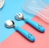 Baby Kids Child Food Grade 304 Stainless Steel Toddler High Quality Baby Spoon and Fork Set With Cover Storage Box
