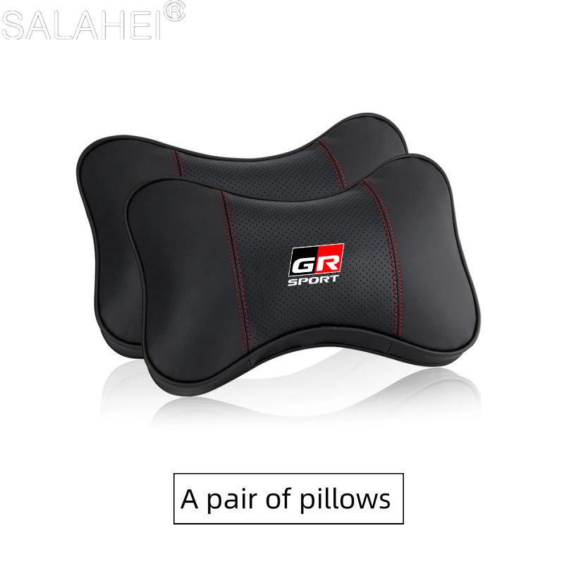 Car Head Neck Pillow Seat Belt Shoulder Pads for Toyota GR Sport GAZOO RACING Toyota Yaris 86 Hilux Corolla Prius Hilux Supra