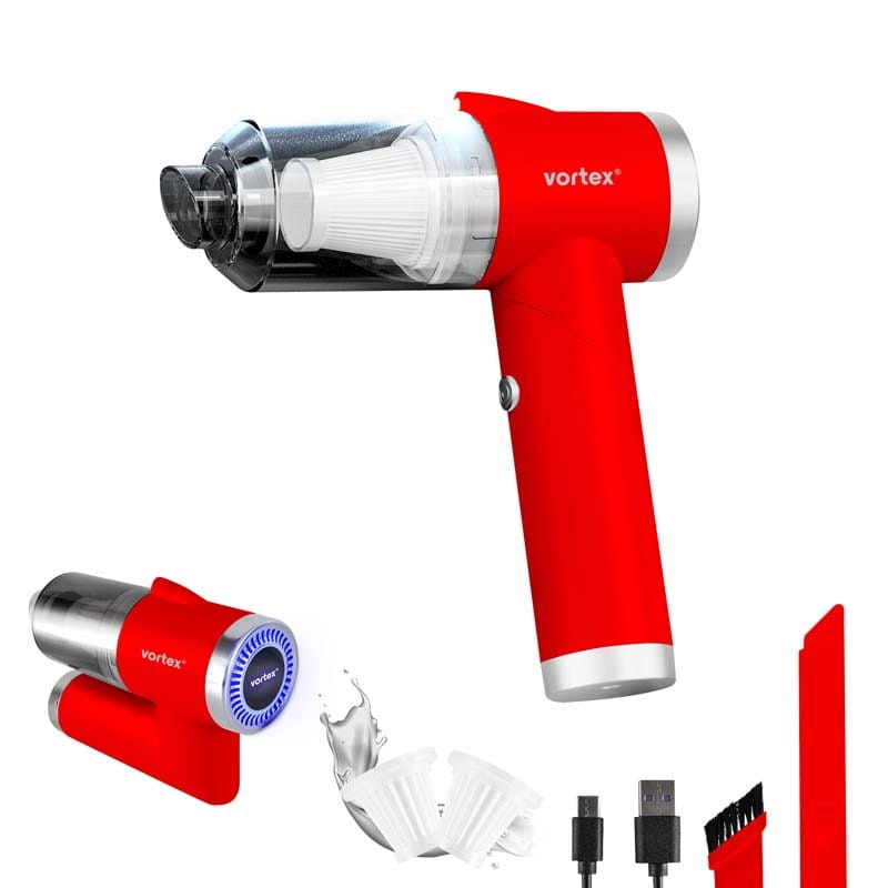 Vortex CRC90 red cordless handheld vacuum cleaner