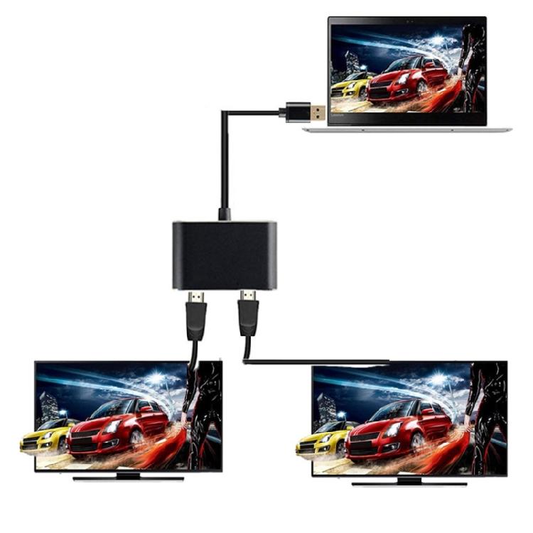 USB 3.0 на двойной HDMI-совместимый PD-конвертер USB-донгл-станция Хаб-адаптер 3 в 1