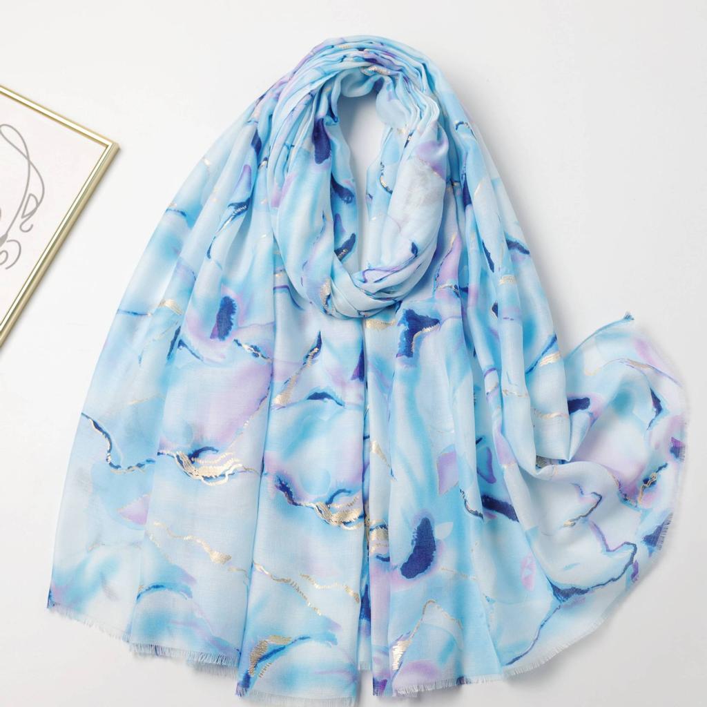 2024 Spring And Autumn Winter New Cotton And Hemp Long Thin Scarf Travel Versatile Sunscreen Warm Shawl For Women