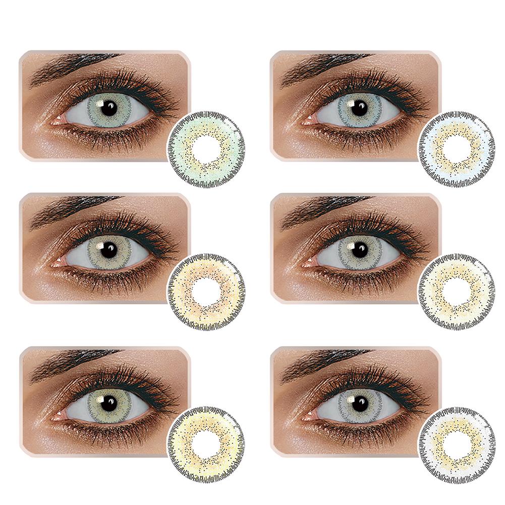 Жизнь прекрасна Цветные контактные линзы Косметический клуб Макияж Косплей Вечеринка Ночь Глаз Линзы Круглые линзы