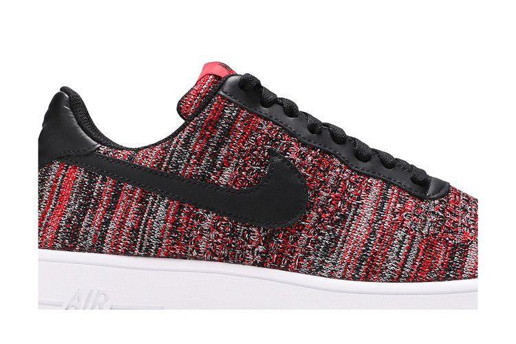 Men's Sneakers Nike Air Force 1 Flyknit 2.0 University Red Black University Red/Wolf Grey-White-Black