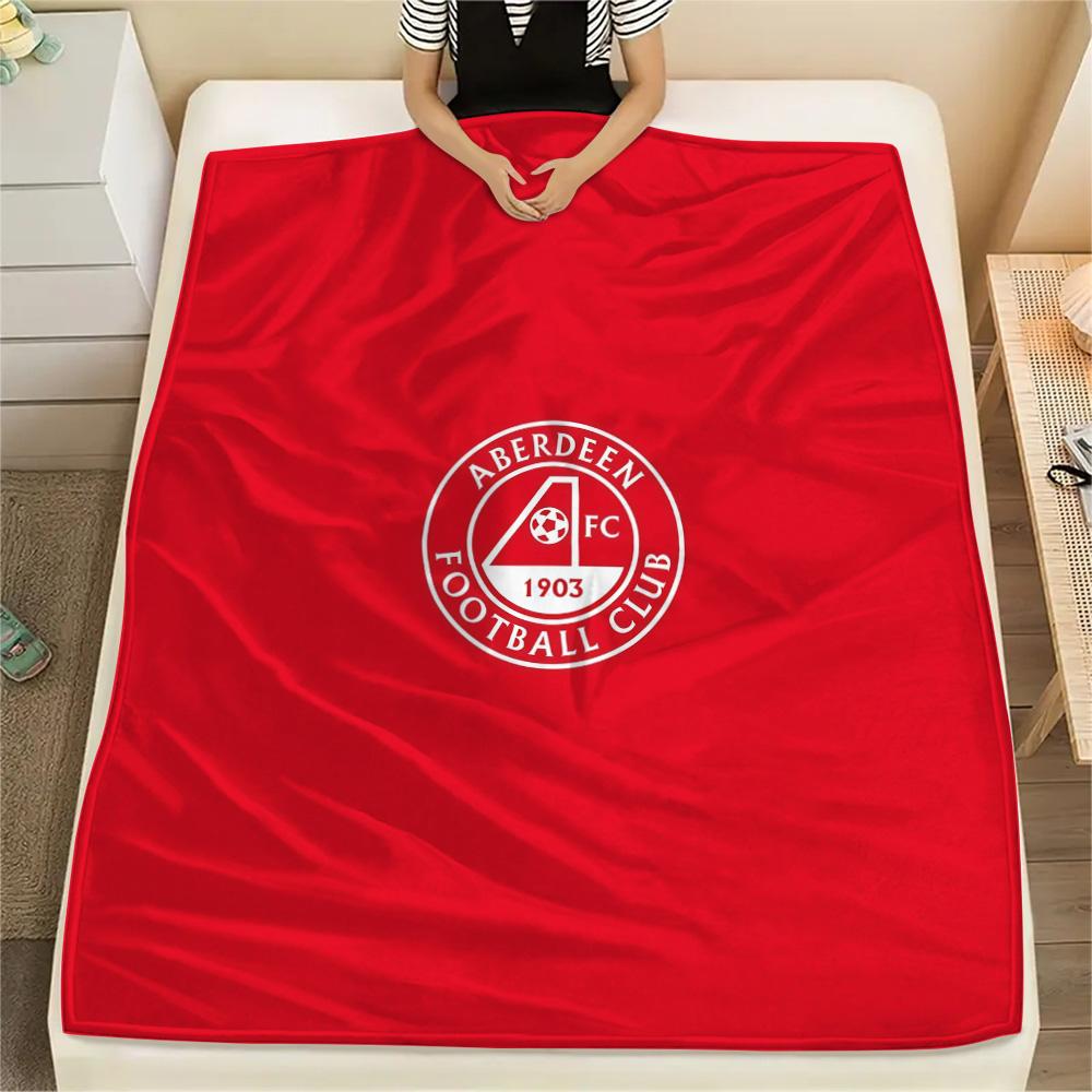 Aberdeen Football Club Flannel Blanket, High quality Comfortable for All Seasons, Home Decor, Warmth and Comfort