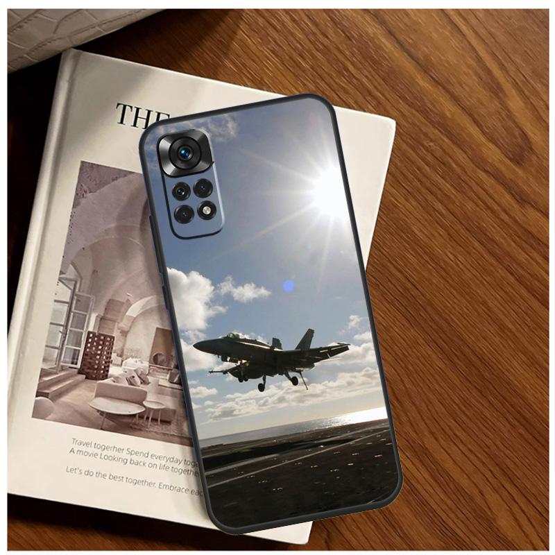 Fighting Plane Aircraft Case For Xiaomi Redmi Note 12 10 9 11 13 Pro Plus 12S 10S 11S 9S Redmi 13C 10C 9C 12C Cover