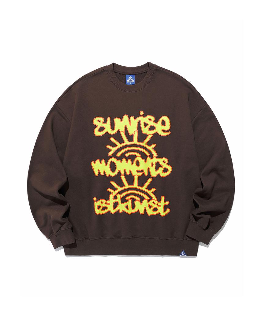 ISTKUNST Sunrise Moment Sweatshirts_Brown(Ik2Esmm441A)
