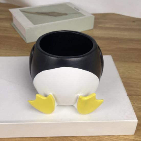 Животное Цветочный Горшок Смола Пингвин Утка Суккулент Кашпо Настольный Декор Цветочный Горшок