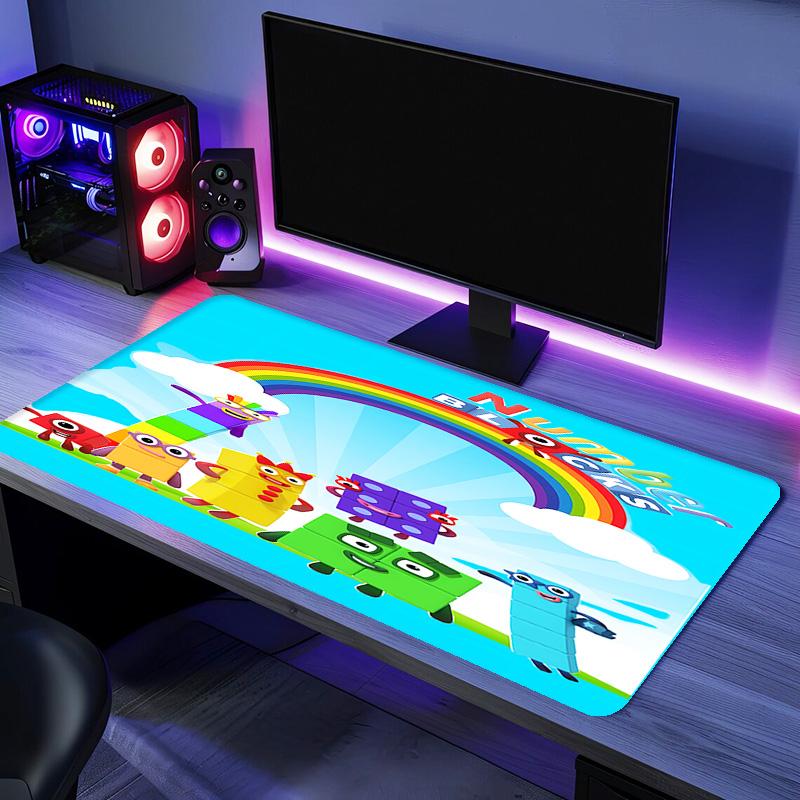 Number block Mouse Pad - Non-Slip Rubber Base, Smooth Surface for Work,Gaming,Office,And Home Use, Desk Mouse Pad