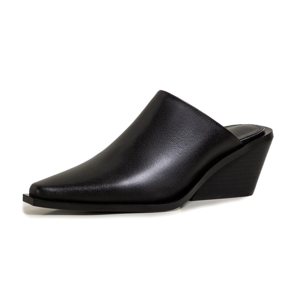 Мода 2025 Лето Новые Баотоу Полушлепанцы Женская Обувь Мюли Обувь Толстый Каблук Высокий Каблук Сандалии Женские Шлепанцы Обувь из Натуральной Кожи