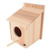Wooden Bird House Outside Outdoor with Standing Pole for Breeding Pendant Decoration