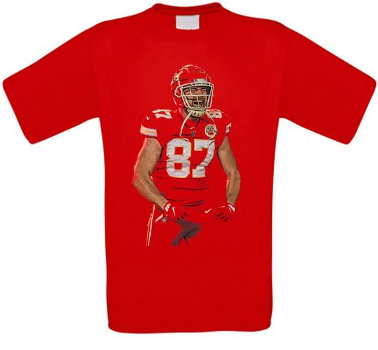 Travis Kelce Kansas City American Football Tight End T-Shirt