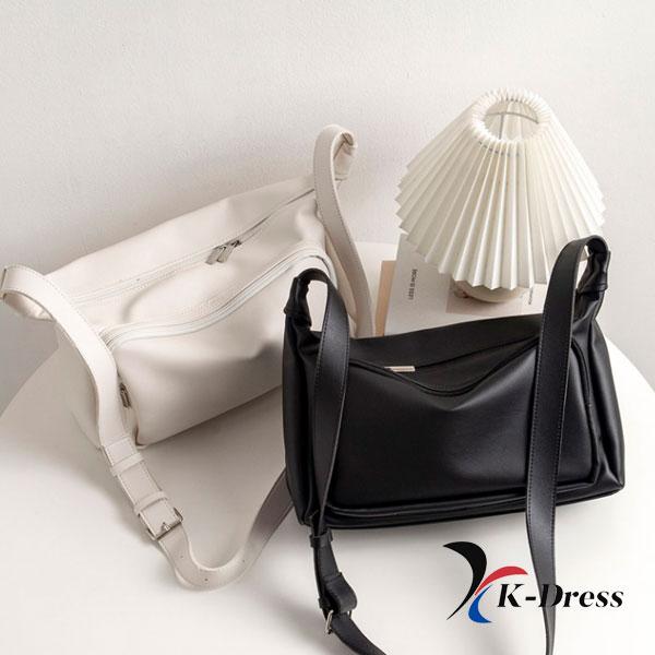 Simple Big Pocket Utility Crossbody Bag (2 Colors)