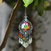 Chakra Sun Catcher Handcrafted Faux Crystal Suncatcher Zen-Inspired Prism Hanging Decoration for Home Window Yoga Practitioners