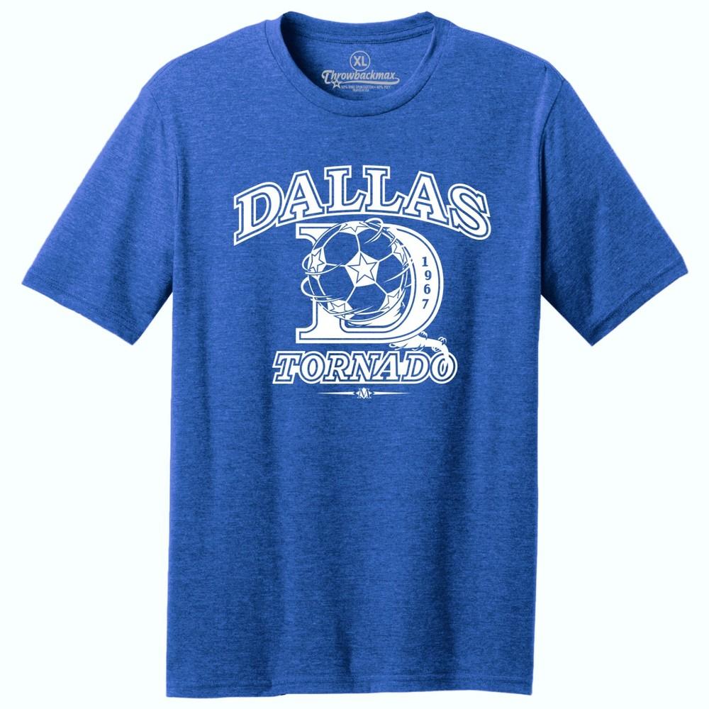 Dallas Tornado 1967 Logo NASL Soccer TRI-BLEND Royal Heather Tee Shirt Unisex T-Shirt