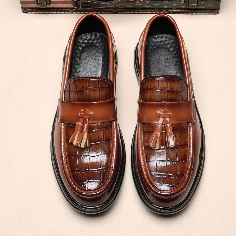 5881 Лоферы Мужские Летние Новые Тренд Мужские Молодежные Туфли с Одним Педалью