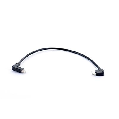 Кабель-конвертер Micro USB в Type-C с левым углом 90 градусов, адаптер OTG, кабель для передачи данных
