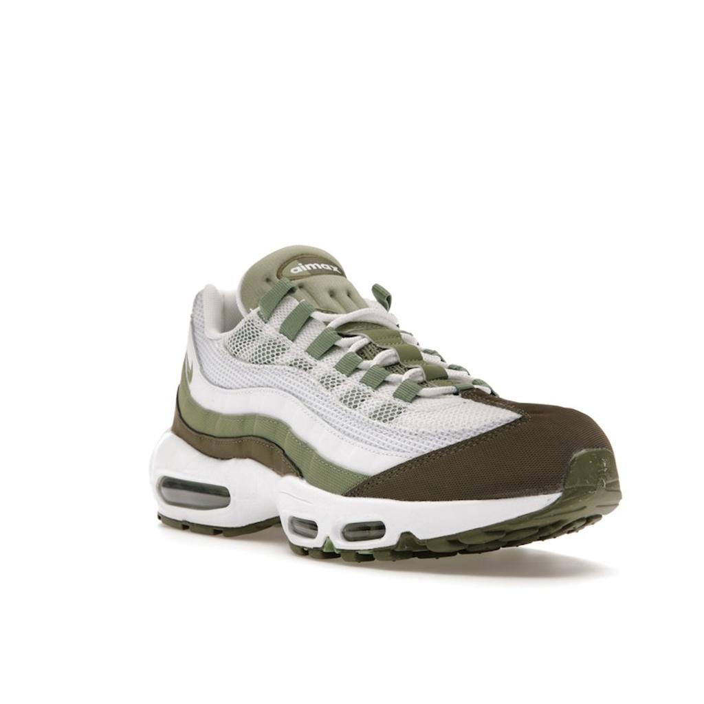 Nike Air Max 95 White Oil Green Мужские кроссовки Средне-оливковые FD0780-100