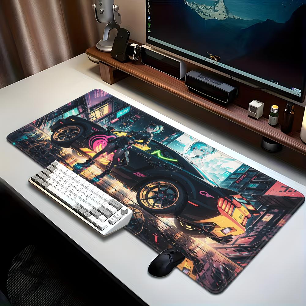 China's -selling mouse pad Cyberpunk sports car Animation Beautiful XXL Game Exclusive MousePads pad Non-slip Decor