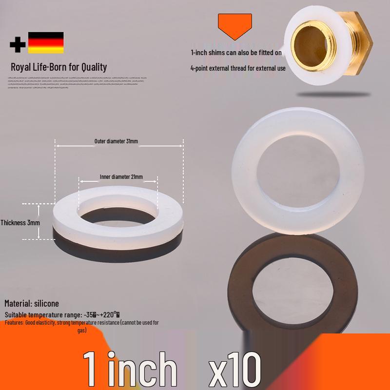 Силиконовая резиновая шайба 1 дюйм для водопроводных труб и счетчиков