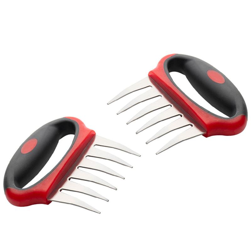 Измельчитель мяса из нержавеющей стали, когти медведя, разделитель мяса, инструмент для резки мяса для барбекю, вилка для барбекю, сепаратор мяса, кухонные инструменты