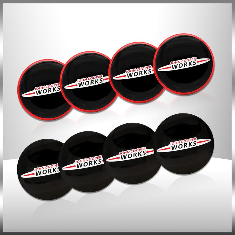 For mini fa14PCS 56mm JCW John Cooper Works Logo Car Wheel Center Hub Cap Rim Refit Badge Cover For Mini Coopers Clubman R56 R52 F55 F56 R60