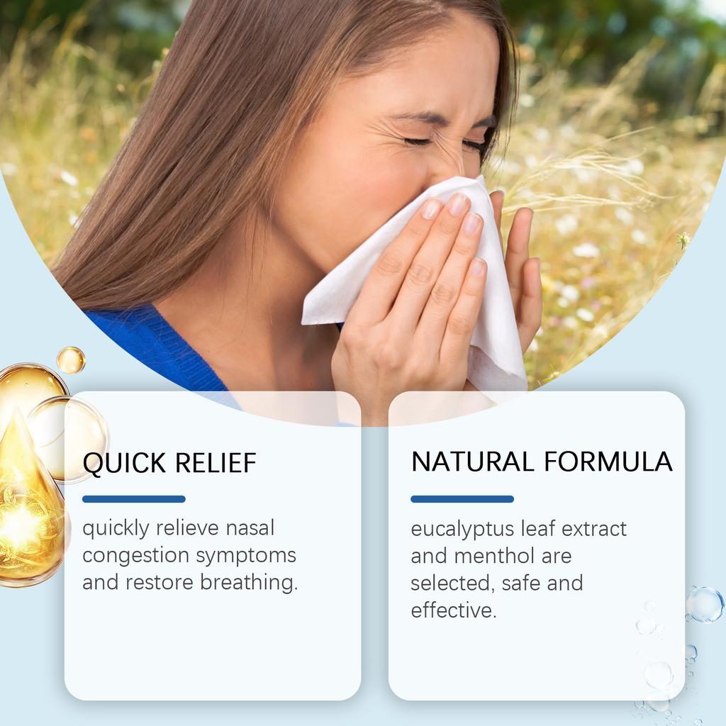 Травяной ингалятор для облегчения заложенности носа, освежающий и успокаивающий кровообращение травяной уход, носовая ингаляция для более ровного дыхания. 1,8 мл