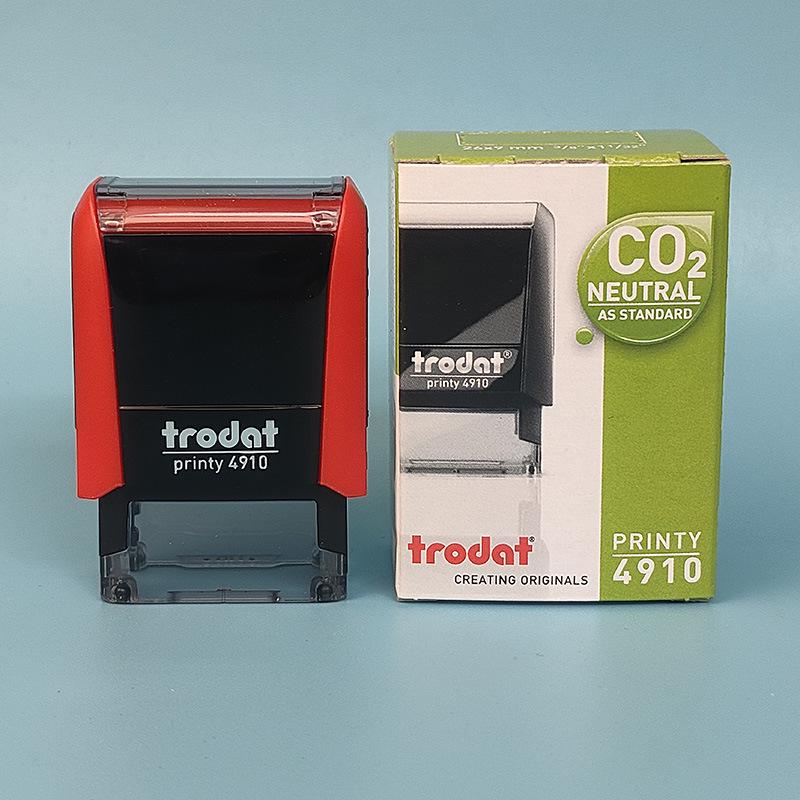 Trodat Austria Self-Inking 4910 Unengraved Square Text Stamp