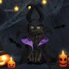 Комплект костюмов для домашних животных, одежда ведьмы на Хэллоуин, плащ для кошек, забавная одежда для собак-волшебников, мантия, одежда для косплея, платье для Хэллоуина, Рождества