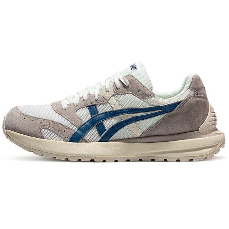 Asics Tarther Sc Fabric Leather Trend Sports Low Top Casual Shoes Unisex Casual Shoes White Gray 1203A125-102