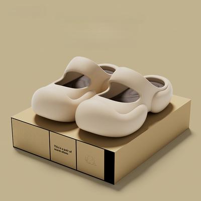 Женская летняя обувь с отверстиями, модные противоскользящие пляжные тапочки на толстой подошве Baotou Cool