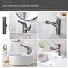 Hot and Cold Water Faucet Brass Valve Body Multifunctional Pull-out Basin Faucet Single Handle Sink Faucet Bathroom Accessories