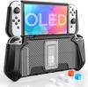 Чехол Switch OLED с фиксированной подставкой, защитный чехол из ТПУ, совместимый с моделью Nintendo Switch OLED, чехол