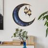 Креативный позолоченный подвесной светильник в виде луны для спальни, гостиной, украшения, настенные наклейки