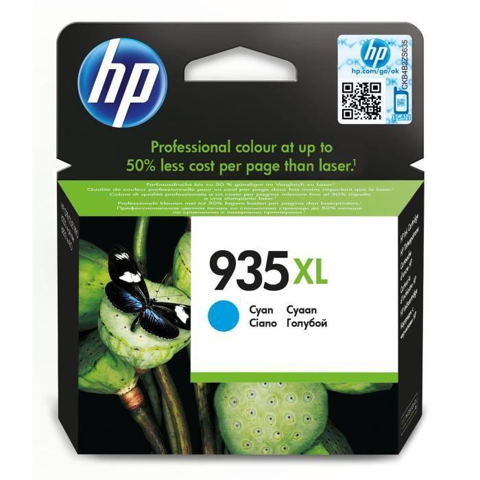 HP 935XL Genuine High Yield Cyan Ink Cartridge (C2P24AE) for HP OfficeJet 6230/6820/6830
