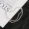 925 Sterling Silver Double Layer Oval Bead Charm Bracelet &Bangle For Women Girls Link Chain Party Bohemian Jewelry Sl381
