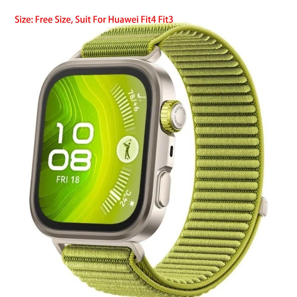 Новый 1:1 Ремешок QuickLink для Huawei Watch Fit 4 Нейлоновый Запасной Запасной ремешок Эластичный ремешок-петля Женский