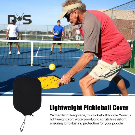 Чехол для ракетки Pickleball, легкий чехол для ракетки Pickleball со шнурком, водонепроницаемый, устойчивый к царапинам, аксессуары для Pickleball