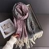 Fashion Double Side Women Winter Warm Scarf Tassels Shawl Cashmere Foulard Pashmina Hijabs Lady Scarves Wraps
