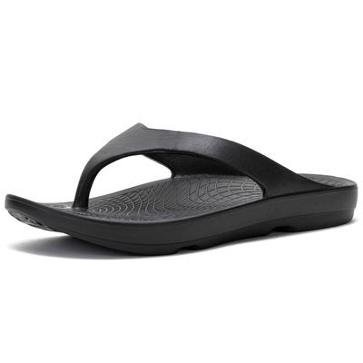 ZenHome Пляжные сандалии с поддержкой свода стопы Размеры Шлепанцы, Сандалии, Вьетнамки, Поддержка, Амортизация, Унисекс, Черный, 25.5-27см