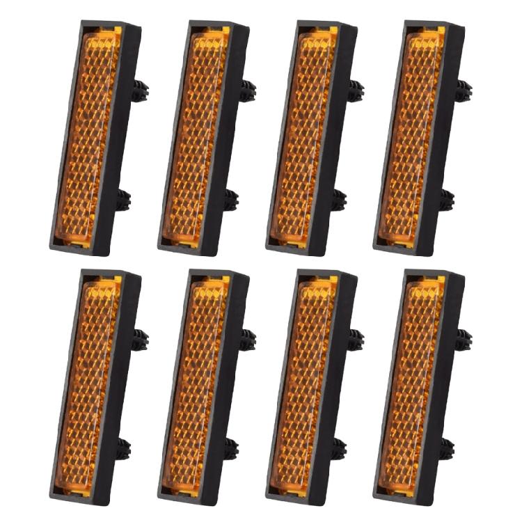 8Pcs Cycling Foot Pedal Reflector Bicycles Pedal Reflector Safety Night Cycling