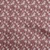 Cotton Flex Dark Rose Brown Fabric Asian Chinese Floral Dress Material Fabric Print Fabric By The Yard 40 Inch