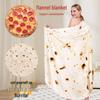 Cozy Flannel Blanket for Home & Office: Air Conditioning Nap Cover, Thick Autumn/Winter Sofa Blanket
